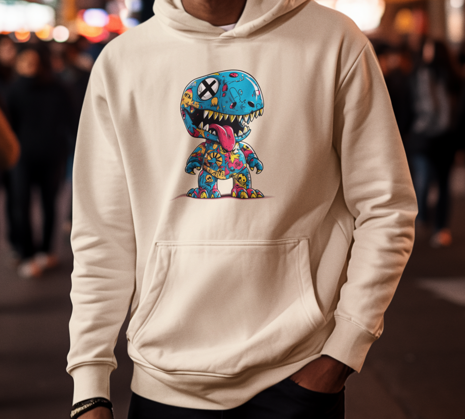 PRINTED Adult Pullover Hooded Sweatshirt - Chandail Coton Ouaté avec capuchon IMPRIMÉ