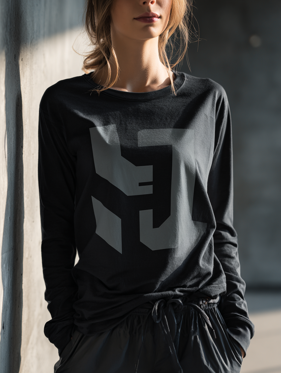 PRINTED Long Sleeves Crewneck T-shirt - Chandail col Rond à Manches Longues IMPRIMÉ