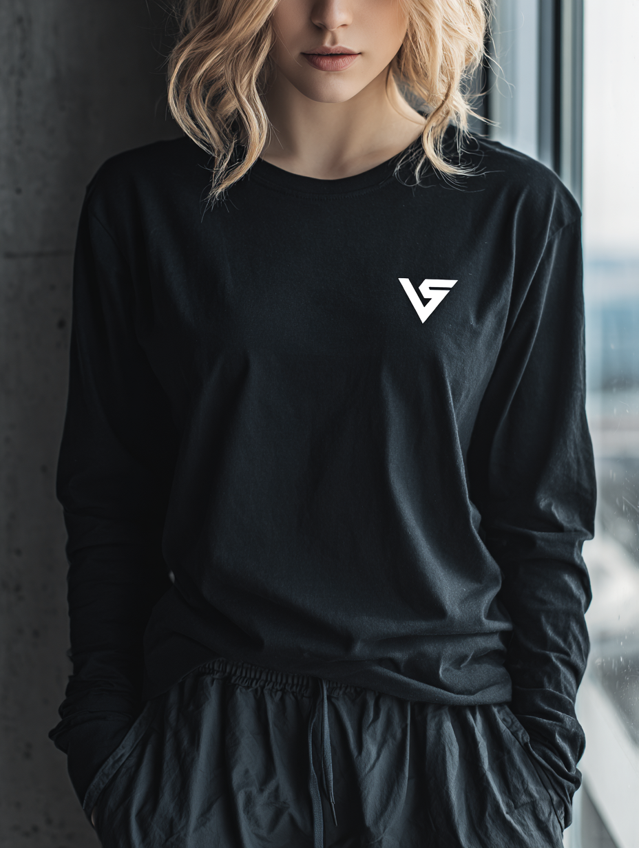 PRINTED Long Sleeves Crewneck T-shirt - Chandail col Rond à Manches Longues IMPRIMÉ